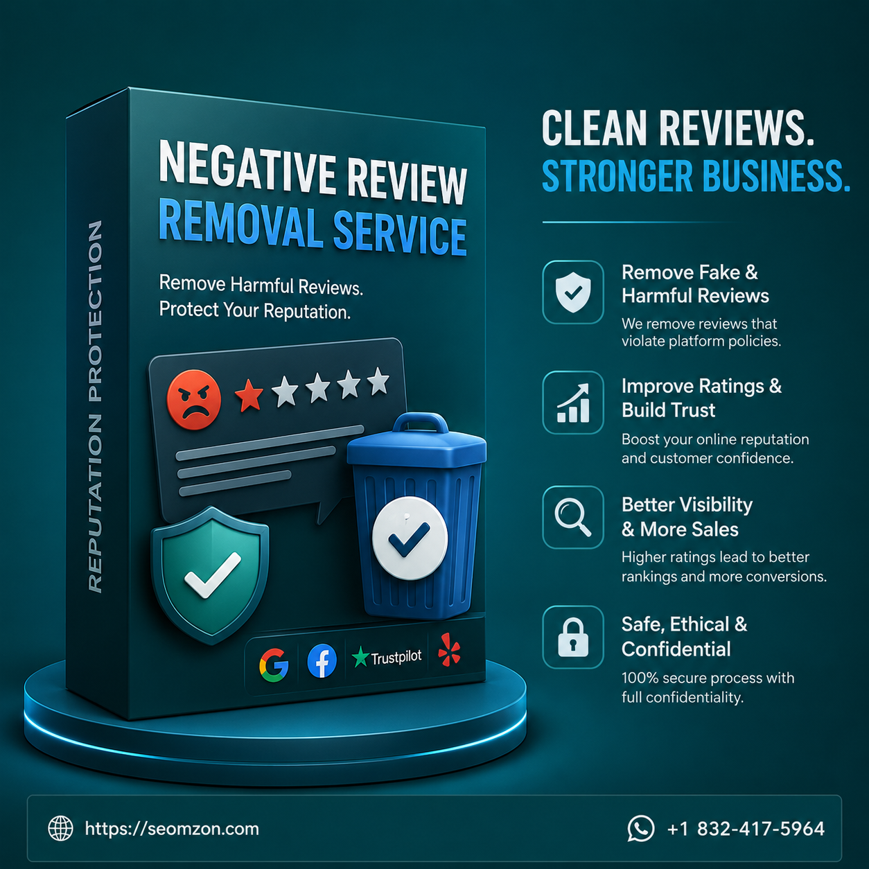Permanently Delete Negative Reviews
